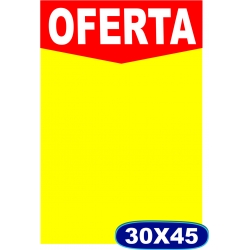 Cartaz Oferta - 30x45cm - CÓD. 503 - Pacote c/ 100 uni.