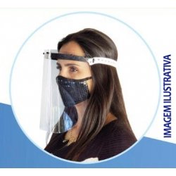 PROTETOR FACIAL EPI (FACE SHIELD) - CAIXA C/ 50 UND