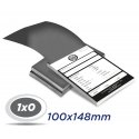 10 Blocos 10x14,8cm Sulfite 75g 100x1 via 1x0 cor impressão preto - Produção 5 dias