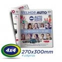 50.000 Tablóides 27x30cm 4 Pág. Papel JORNAL 49g 4x4 cor 1 Dobra - Produção 1 dia