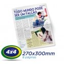 5.000 Tablóides 27x30cm 8 Pág. Papel JORNAL 49g 4x4 cor 1 Dobra - Produção 1 dia