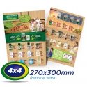 10.000 Tablóides 27x30cm Papel LWC 60g 4x4 cor - Produção 1 dia